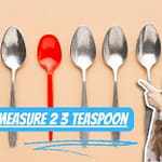 How to measure 2 3 teaspoon