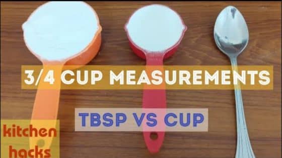 How Many Teaspoons Make 3 4 Cup
